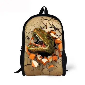 

Custom Pattern Dinosaur backpack For Teenagers Kids Boys Children Student School Bags Unisex Laptop backpack Travel Shoulder Bag