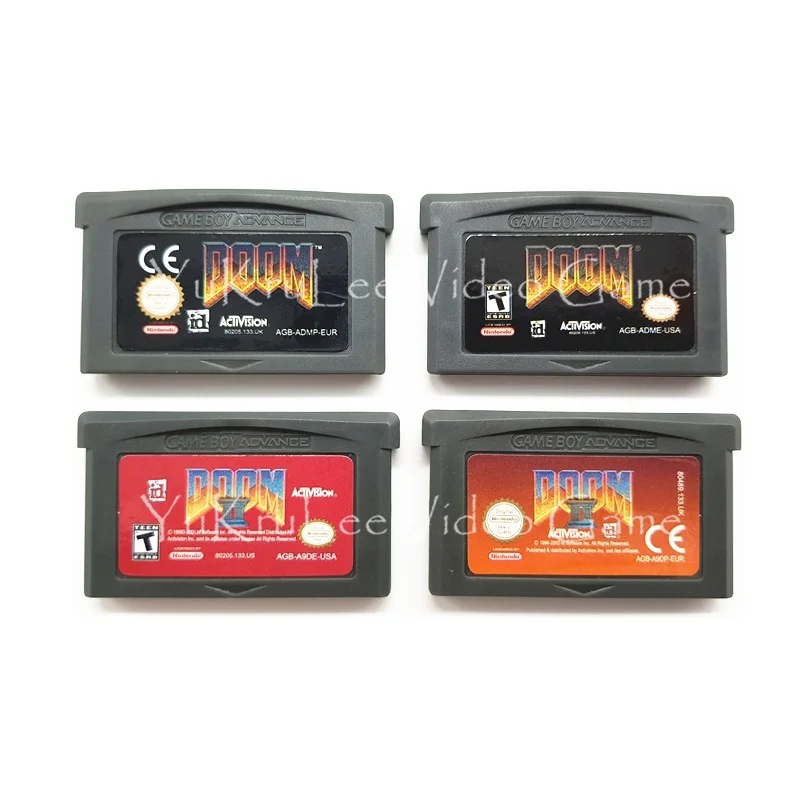 Doom Серия 32 бит видеоигры картридж консольная карта для nintendo GBA серии консолей английский язык