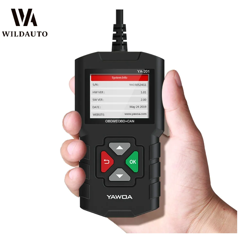 WILDAUTO новейший считыватель кодов YA201 OBD2 EOBD автомобильный диагностический