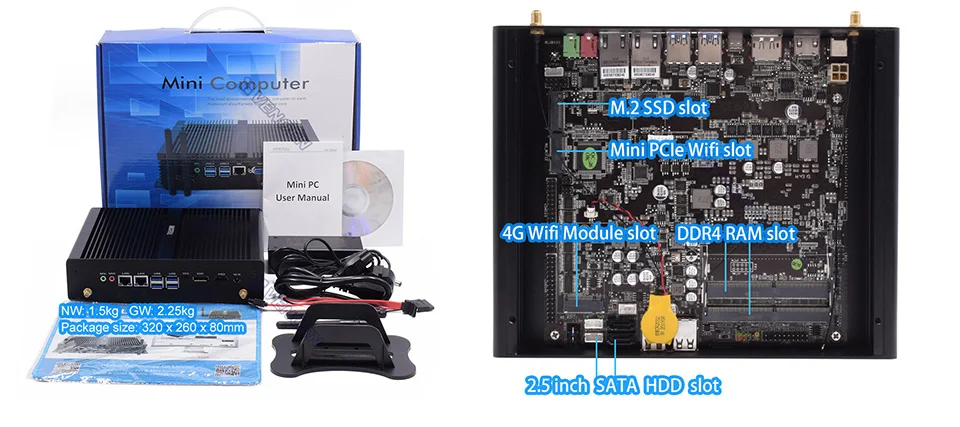 Intel 8th Gen Mini ITX PC with Core I3 8145U/I5 8265U, 3 Display Ports, HDMI, DP, Type-C, Windows 10 Pro, Linux – Rugged Office Desktop Description Image.This Product Can Be Found With The Tag Names Barebone Mini PC, Computer Office, Desktop office