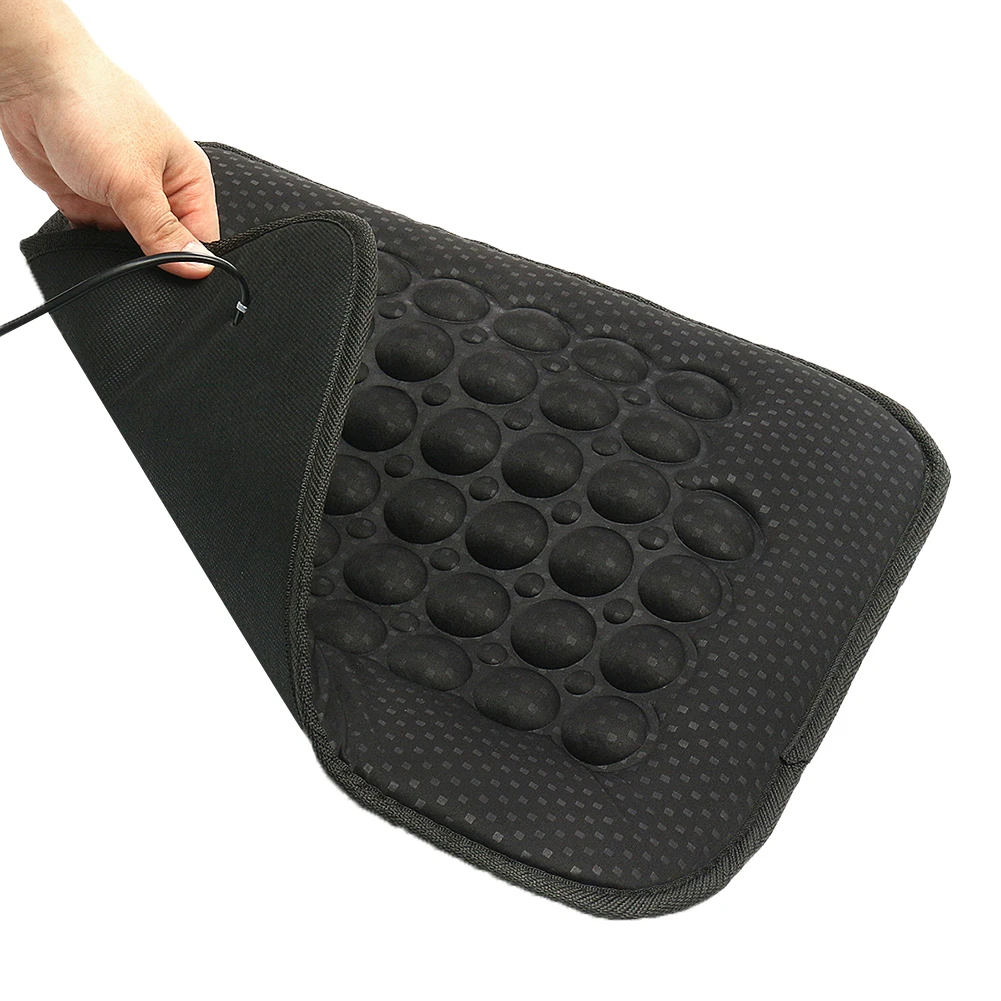 12V Car Vehicle Winter Electric Heated Single Seat Chair Cushion Warm Cover Pad