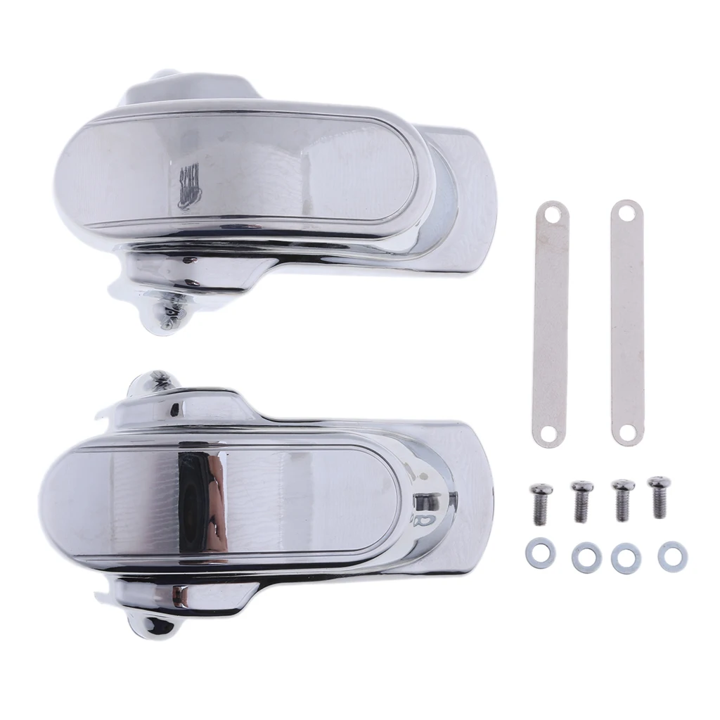 Silver Rear Frame Axle Covers Set for Harley Dyna 2006 2007 2008 2009 2010 2011 2012 2013 2014 2015 2016 2017 Models