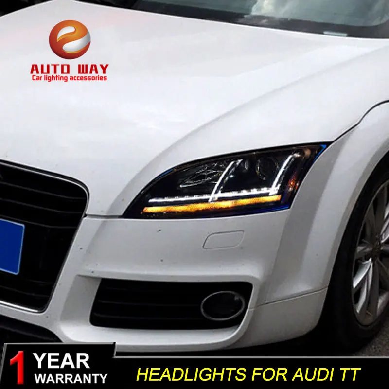 Автомобильный Стайлинг чехол для передней фары Audi TT передние 2006 2014 светодиодный