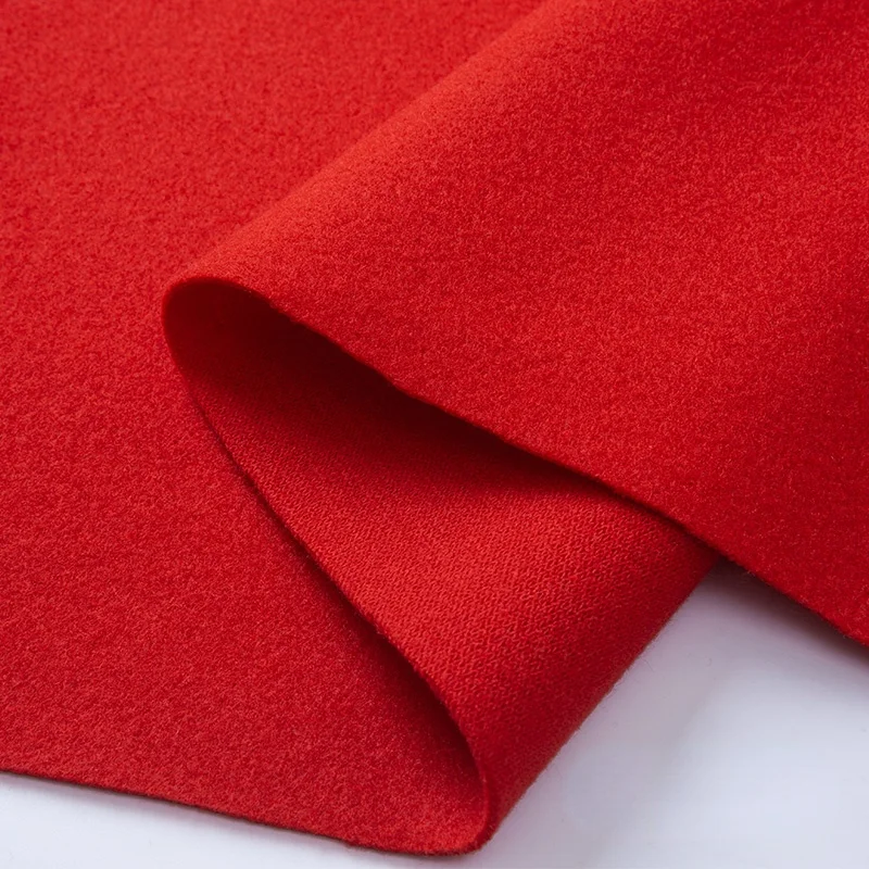 

Ширина 59 ''однотонная простая Удобная утолщенная твидовая ткань на полярда для пальто материал