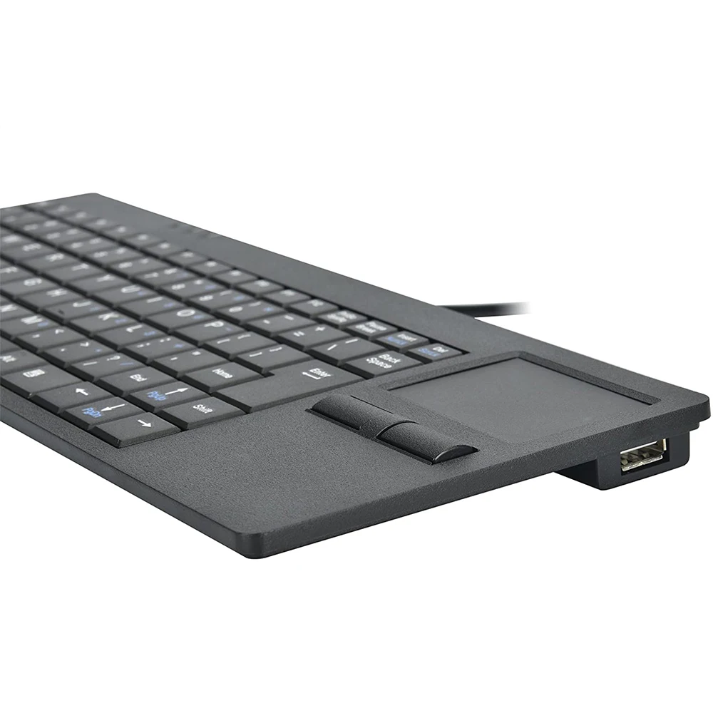 novo teclado de mesa com fio de silicone com touchpad integrado de um drive para pc computador