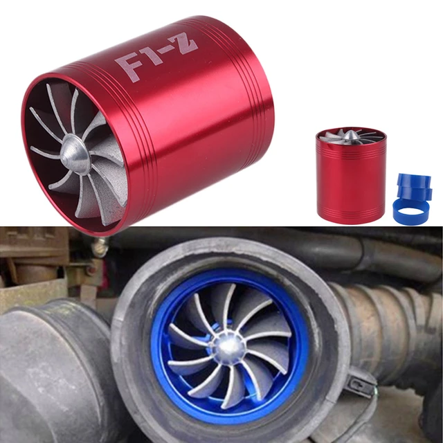 Auto Car Air Intake Turbine Refit Turbo Gas Fuel Oil Saver Fan Turbo  Supercharger Turbine Fit for Air Intake Hose Turbonator - AliExpress