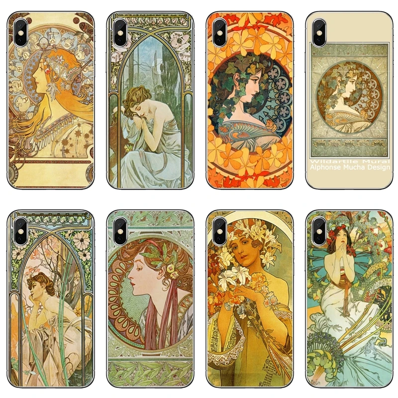 Художественный постер ALPHONSE MUCHA для samsung Galaxy S10 Lite S9 S8 S7 S6 edge Plus S5 S4 Note 9 8 5 4 mini чехол |