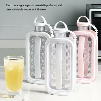 

2 In 1 Foldable Portable Ice Cubes Tray Ice Cubes Maker Storage Cold Kettle Convenient J2Y