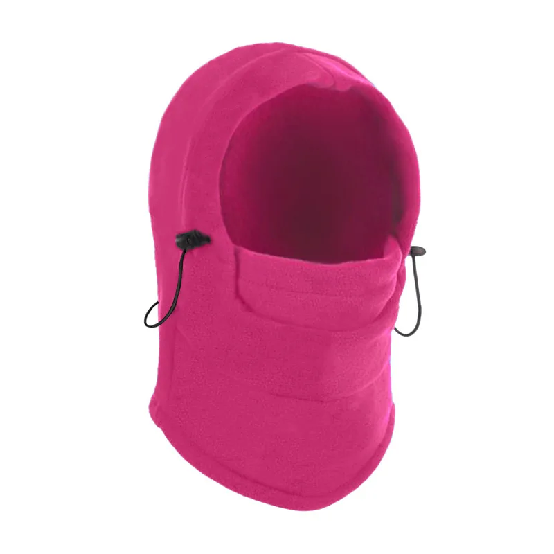 Sally face полное покрытие для лица Теплый капюшон маска для лица шапка шейный шлем для мужчин и женщин упражнения велосипедный тепловой флис Балаклава шапки - Цвет: Rose red