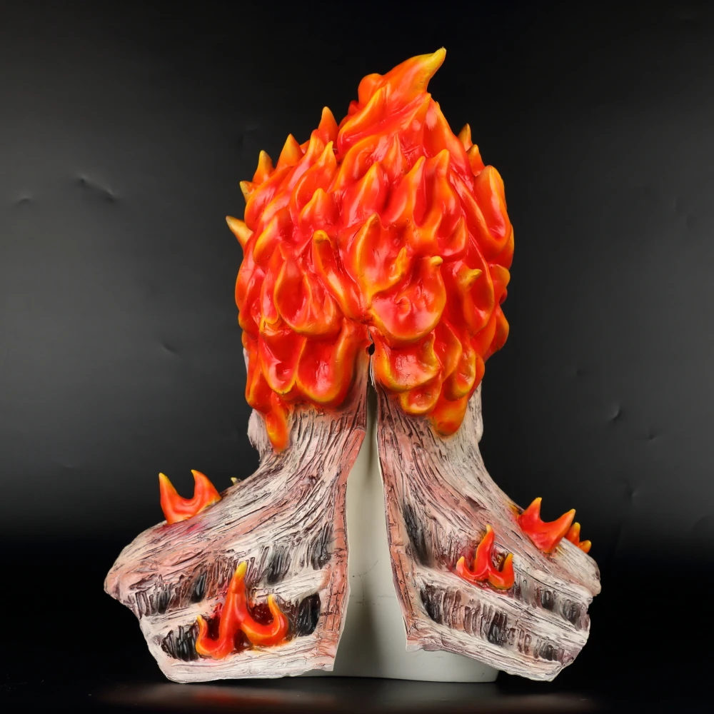 Skull Flame Mask Halloween Cosplay Fireman Mask Full Head Halloween Masquerade Party Mask Props (8)