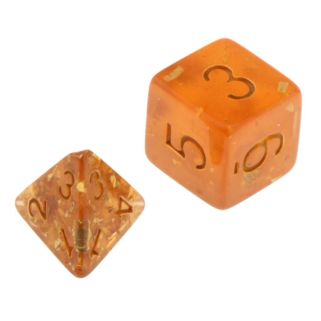 Pack of 7 Polyhedral Dices Table Board Games Party KTV for Dungeon and Dragons Polyhedral Dice Games DND Dice Set Kids Math Toys