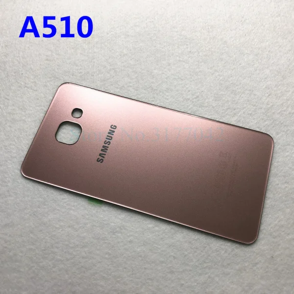 A510 Pink Samsung задняя Батарея чехол для samsung Galaxy A3 A5 A7 A310 A310F A510 A510F A710 A710F сзади Стекло чехол - Цвет: A510 Pink