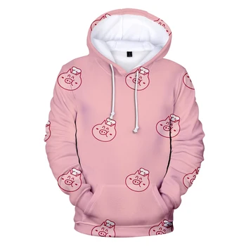 

2019 kawaii pig Hoodies 3D Print Sweatshirts Hot Sale Harajuku Long Sleeve Clothes Hooded Plus Size kawaii pig hoodies for women