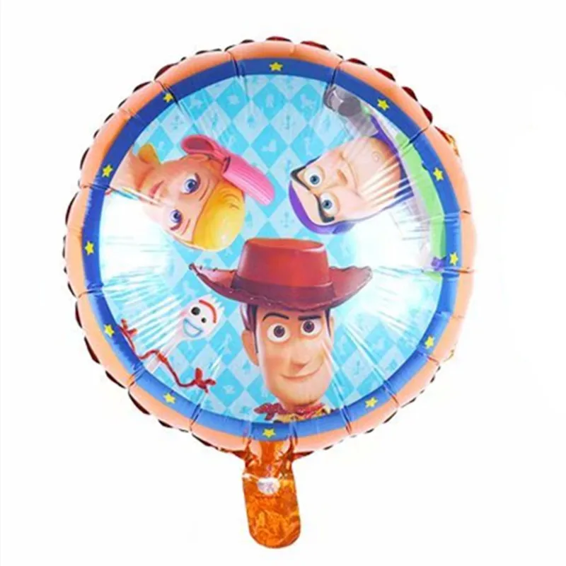 10pcs 18inch 9 шт. игрушка toвсего Райский Базз Лайтер История воздушный шар мультфильм алюминиевая фольга неоновый шар голубая звезда детская игрушка с днем рождения - Color: 10pcs 18inch