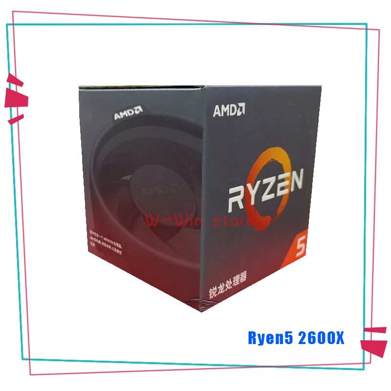 Процессор AMD Ryzen 5 2600X R5 2600X3,6 GHz шестиядерный процессор с двенадцатью потоками процессор YD260XBCM6IAF разъем AM4 с охлаждающим вентилятором