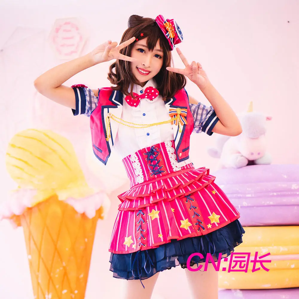 ビッグバン夢 富山かすみコスプレ衣装アニメpoppin Party陽気スタードレスクリスマスハロウィン送料無料cg541 ゲーム コスチューム Aliexpress
