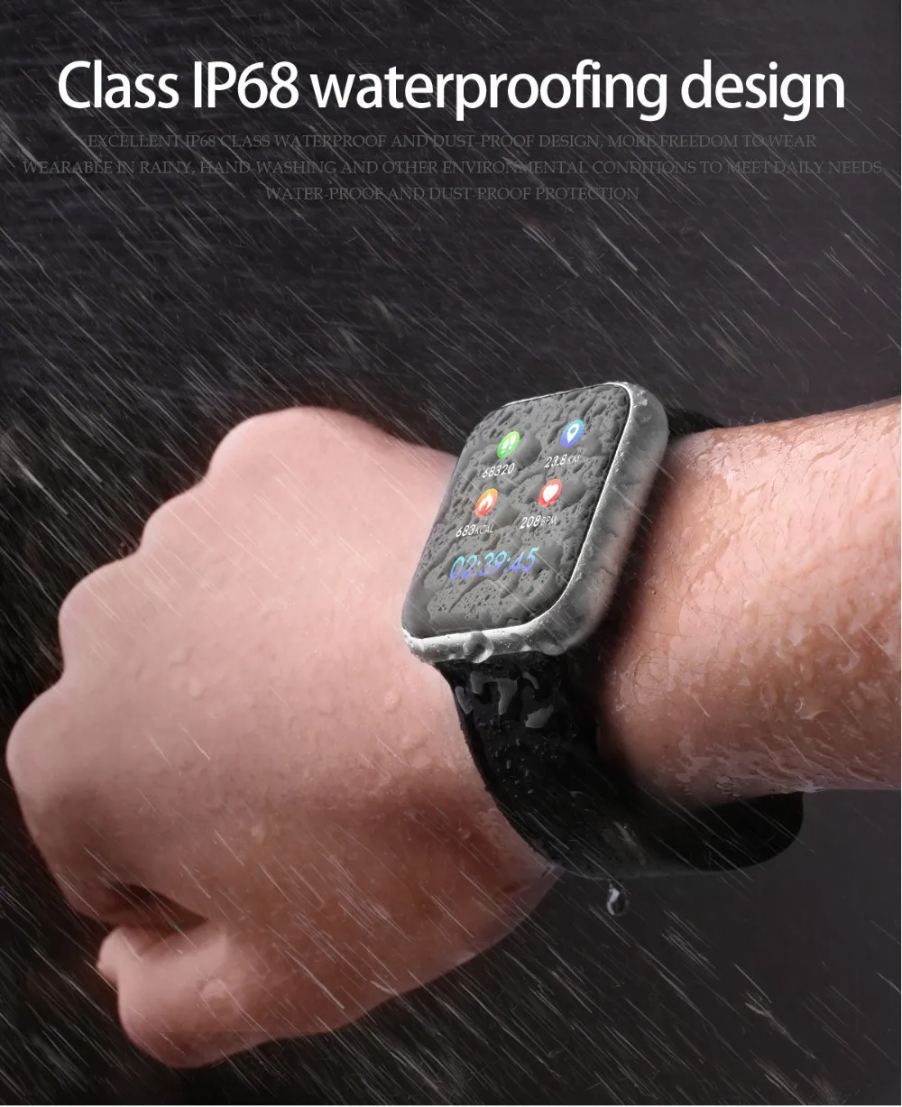 Смарт-часы P70, Bluetooth, 42 мм, кровяное давление, кислород, пульсометр, спортивные Смарт-часы для Apple IPhone, IOS, Android