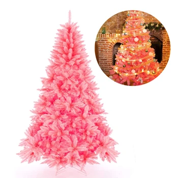 

Artificial Christmas Trees with Plastic Support Easy Green Assembly Natural PVC Material