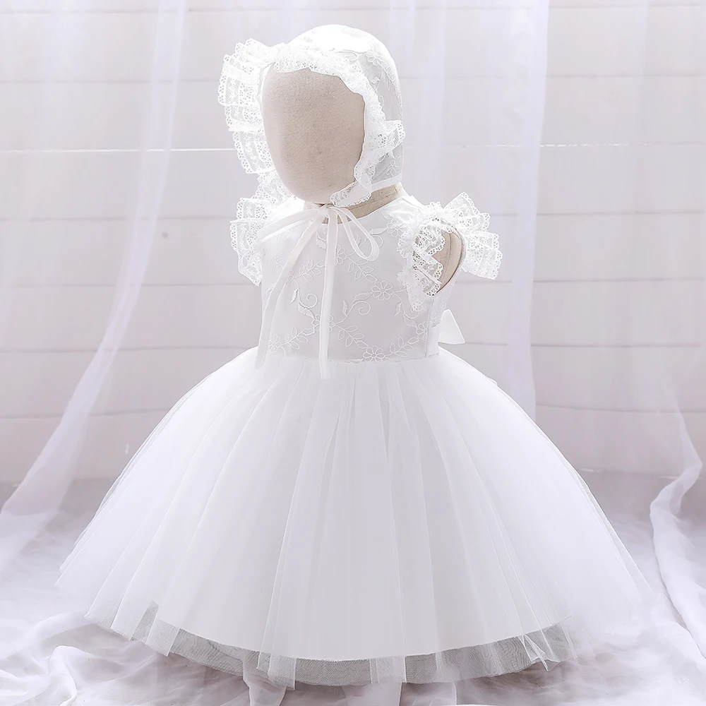 Vestido de Princesa Branco Bebés, Vestidos de