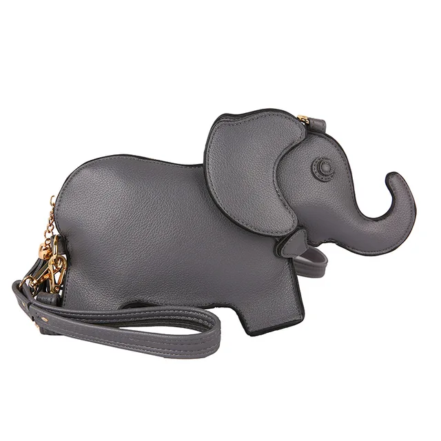 HISUELY New Creative Funny Elephant Shape Shoudler Bag for Women Mini Cartoon Crossbody Bag Phone&Purses Coin Bag Messenger Bag 6