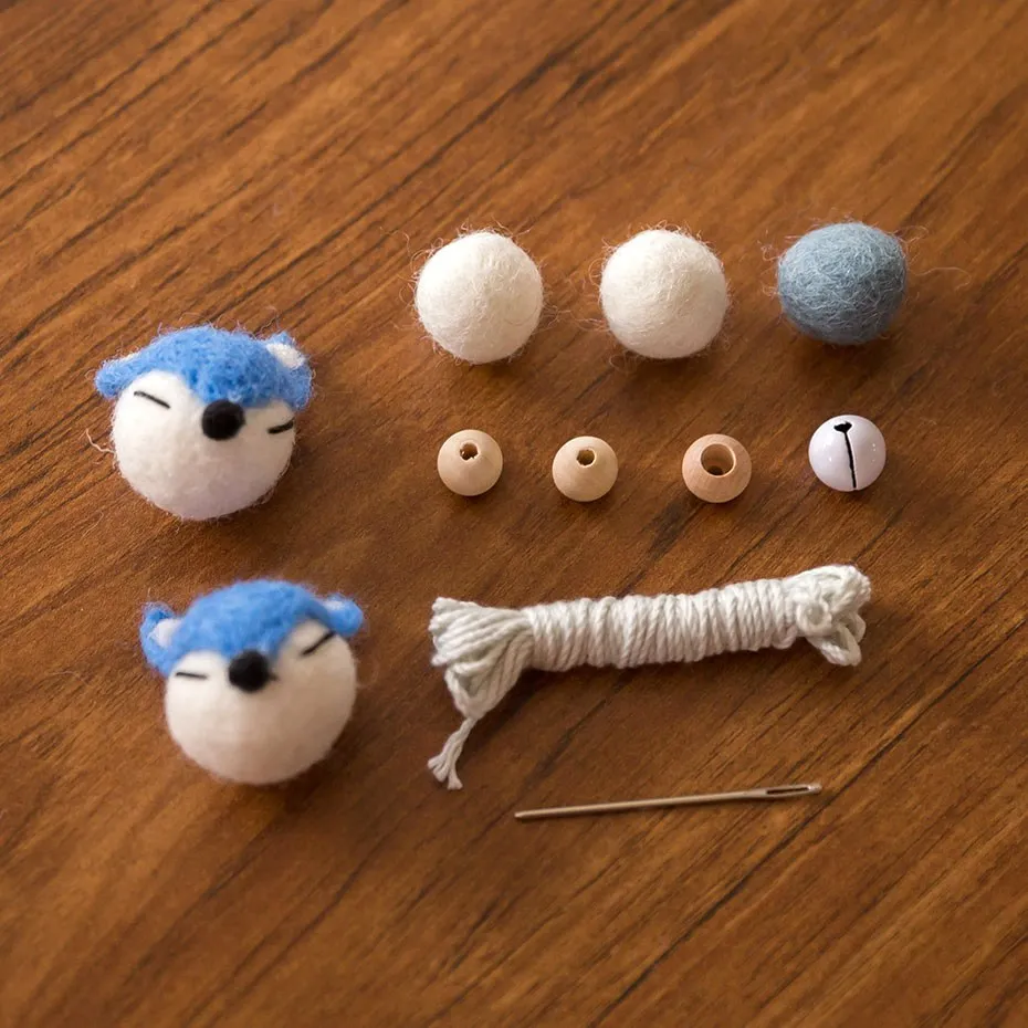 1 комплект, мобильная вешалка для детской одежды, держатель для новорожденных, вешалка для мобильных игрушек, рамка для мобильных кроваток, поделки из дерева, мобильные Товары для детей - Цвет: Blue Fox2