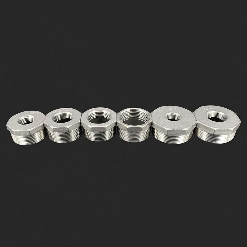 Stainless steel bushing Reducer internal and external adapter Pipe connection pipe fitting water pipe fitting hose pipe fitting