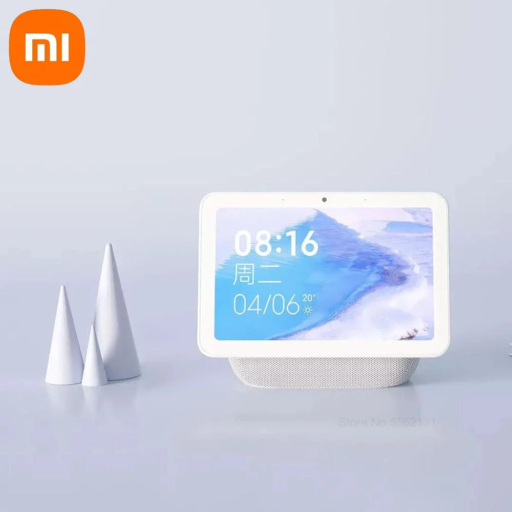 Xiaomi AI сенсорный экран Bluetooth 5 0 динамик Pro 8 дюймов цифровой дисплей Будильник WiFi