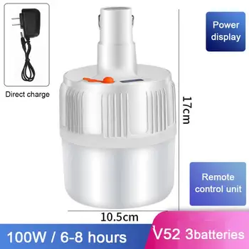 

Rechargeable LED Bulb Lamp Solar Charge EU Plug Handy Portable Hook Tent Lamp Outdoor Emergency Night Market Light Camping Home