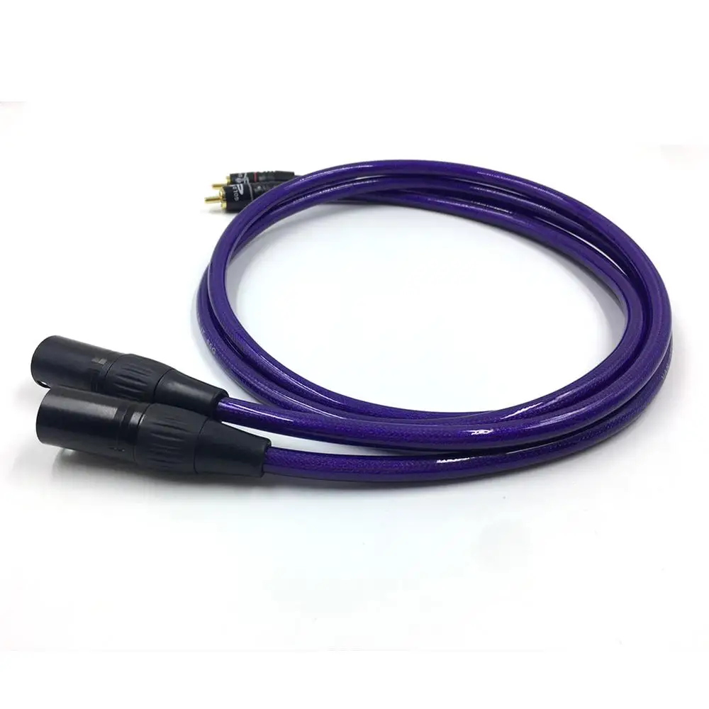 Colleimage пара HIFI VDH RCA к XLR аудио кабель 3 Pin 2 2RCA 0 75 м 1 5 м|Кабели VGA| |