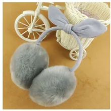 Теплые женские плюшевые пушистые теплые меховые наушники для женщин и девушек, зимние наушники