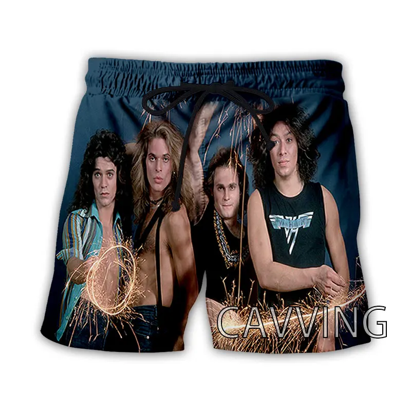 Cavving 3d impresso van halen banda verão