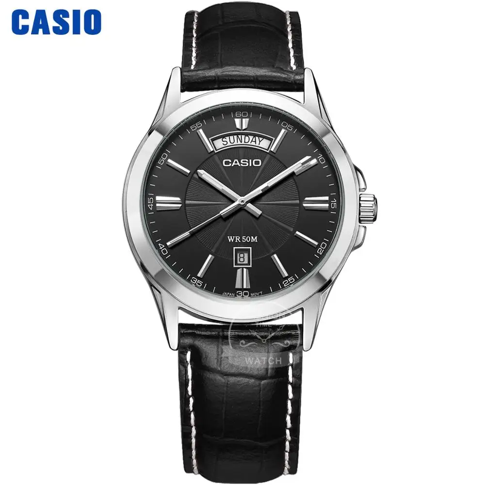 MTP1381L1A Casio часы Простые часы мужские топ-бренд роскошные повседневные платья кварцевые часы Водонепроницаемые Светящиеся мужские часы Спортивные военные часы relogio masculino reloj hombre erkek kol saati montre homme 1381 - Цвет: MTP1381L1A
