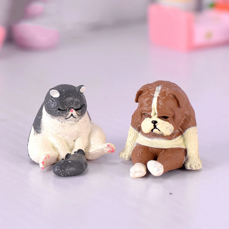 Изделия из смолы фигурка украшения кошки и собаки торт DIY аксессуары для дома