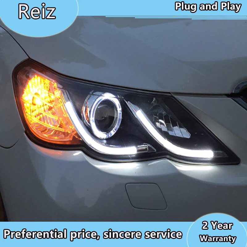 

Car Styling Head Lamp for Toyota Reiz Headlights 2010-2013 New Mark X LED Headlight Bi-Xenon Head Lamp LED DRL Car Lights