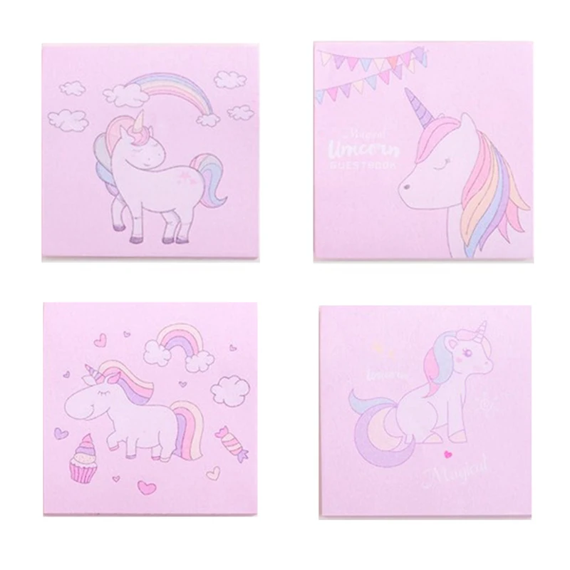 

Kawaii Pink Unicorn Post Its Sticker Student Portable Note Book Message N Times Sticker School Supplies Stationery