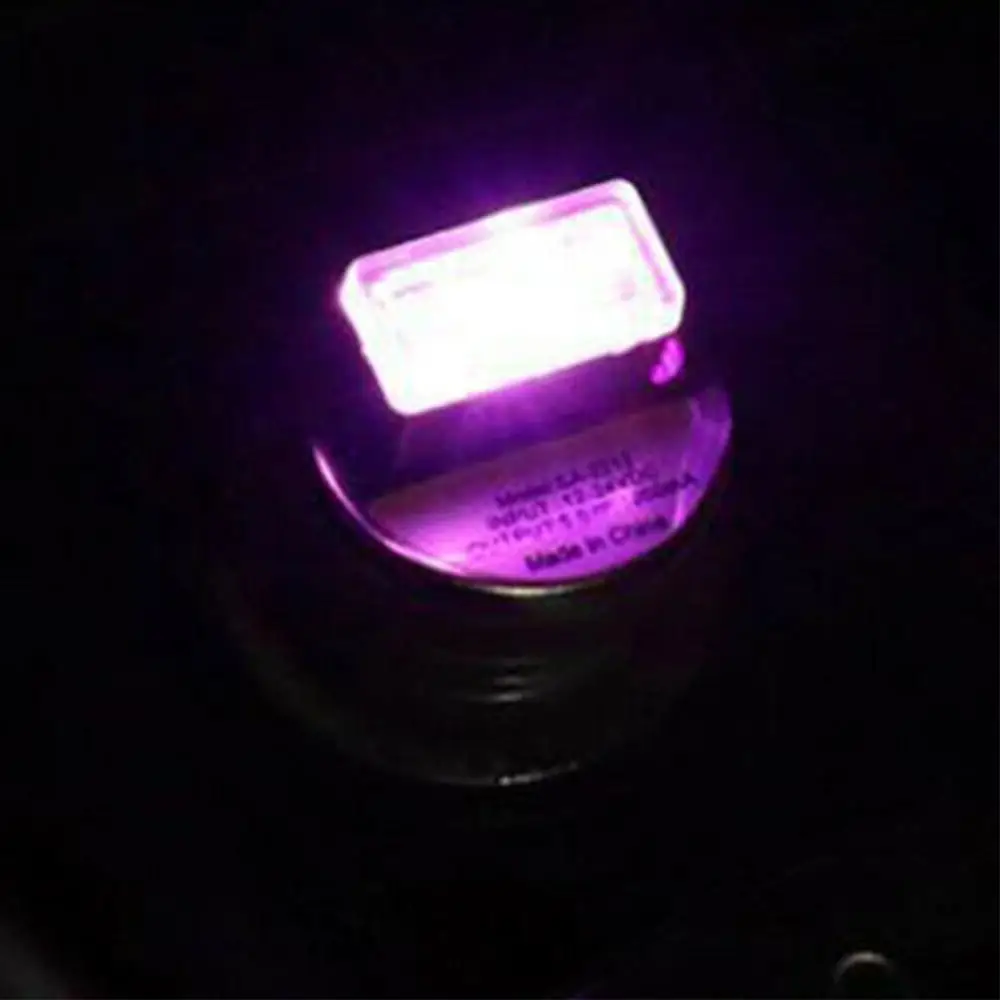 5 цветов, мини USB светодиодный беспроводной светильник, автомобильный атмосферный светильник, красочные аксессуары, британский модельный автомобильный светильник, интерьерный светильник