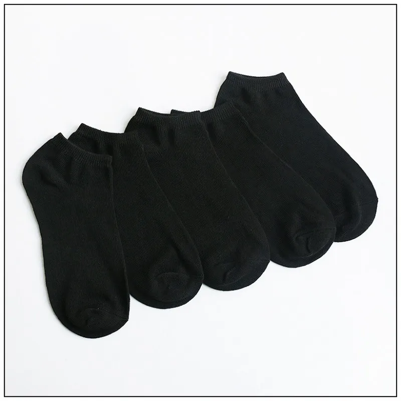 Woman Summer Socks Black White Gray Solid Color Female Invisible Socks Polyester Cotton Ladeis Boat Socks 6Pairs/lot=12pieces