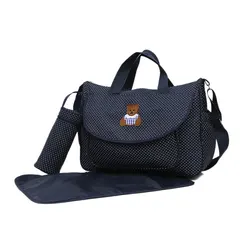 Sac à couches multifonction pour bébé, 3 pièces/ensemble, porte biberon, sac de maman poussette, ensembles de sacs à couches de maternité 