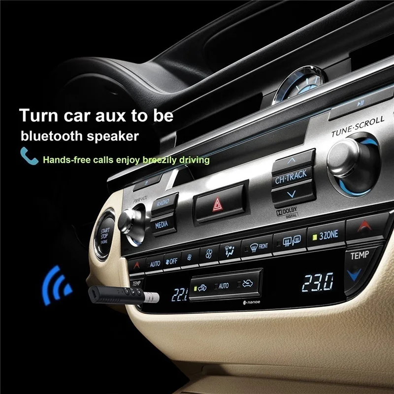 Универсальный 3,5 мм разъем Bluetooth автомобильный комплект Hands Free Музыка Аудио приемник адаптер авто AUX комплект для динамик наушники стерео