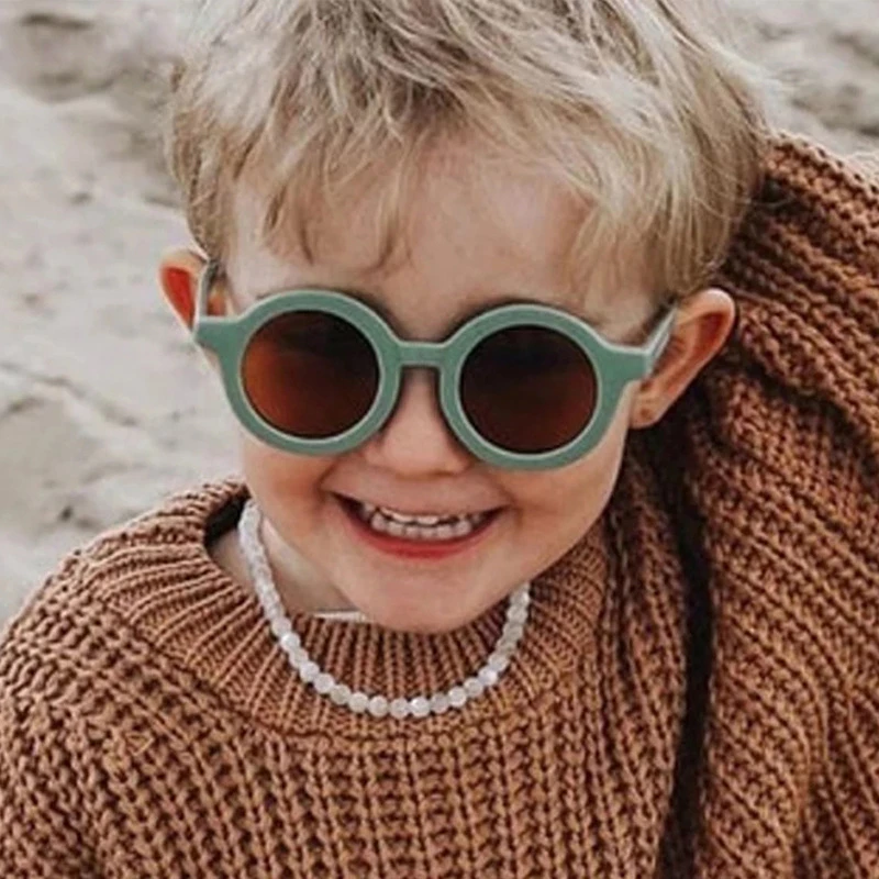 empujar Armonía Itaca Gafas de sol redondas para niños y niñas, lentes de sol modernas con protección  UV, coloridas, regalo para bebés|Gafas de sol de niño| - AliExpress