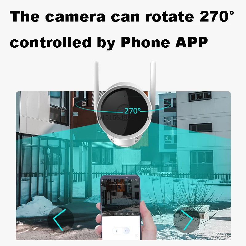 2020 Xiaomi Smart Открытый Водонепроницаемая камера IP66 Wi Fi веб 270 угол 1080P IP двойная