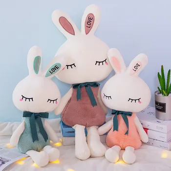

50-7cm high quality cute white rabbit plush toy children cartoon plush toy girl birthday gift Christmas gift free shipping