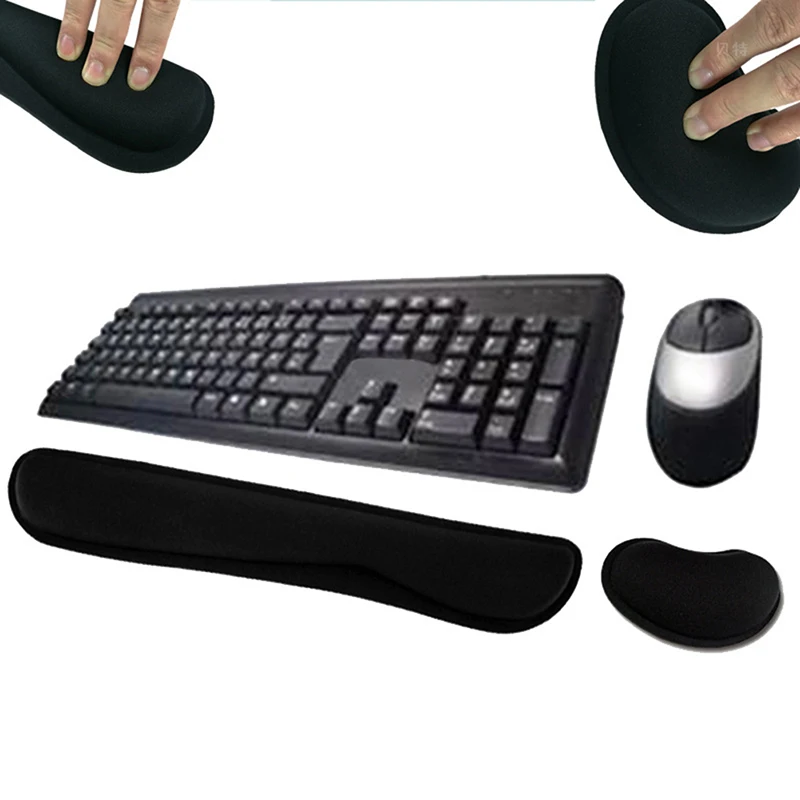 Memory Foam Mouse Pillow Wrist Rest Mouse Pad Wireless Massage Mat Keyboard Wrist Rest For Mouse+keyboard