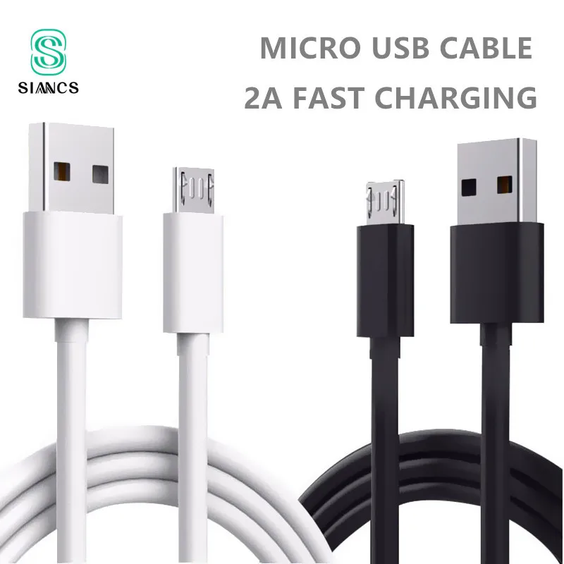 30cm 1m Micro USB Cable 2A Fast Charging Mobile Phone Charger Cables Date Cord Wire for Sumsung Xiaomi Huawei Android Tablet