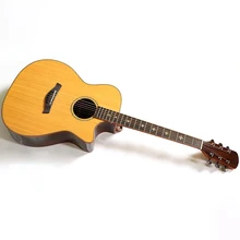 Ель дерево топ JA корпус Акустическая гитара палисандр задняя и боковая глянцевый натуральный цвет народная гитара акустическая электрогитара