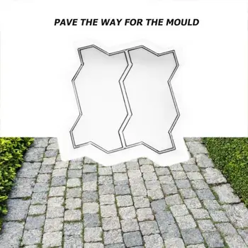 

Concrete Pavement Mold DIY Path Maker Paving Cement Brick Stone Road Mould DIY Home Garden Decoration
