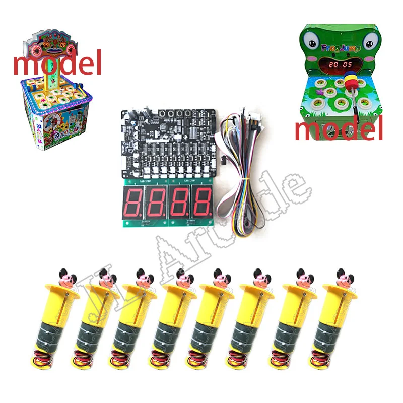 Arcade DIY kit with motherboard and 8 hitting heads for build up a kids frog / mouse hammer game machine | Спорт и развлечения