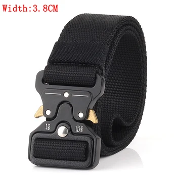 

Luufan Quick Release Magnetic Buckle Military Belt Soft Outdoor Training Hunting Belt Real Nylon Sports Accessories
