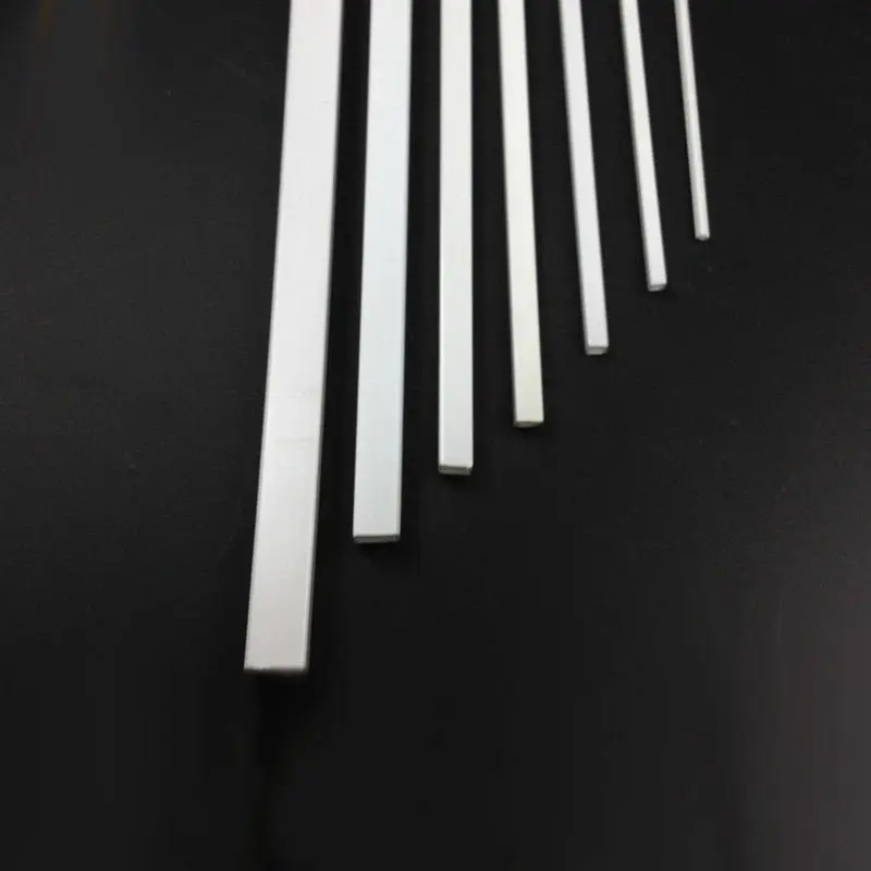 Plastic Tube 3mm/4mm/5mm/6mm/8mm/10mm Styrene ABS Hollow Square Tube 5pcs/10pcs