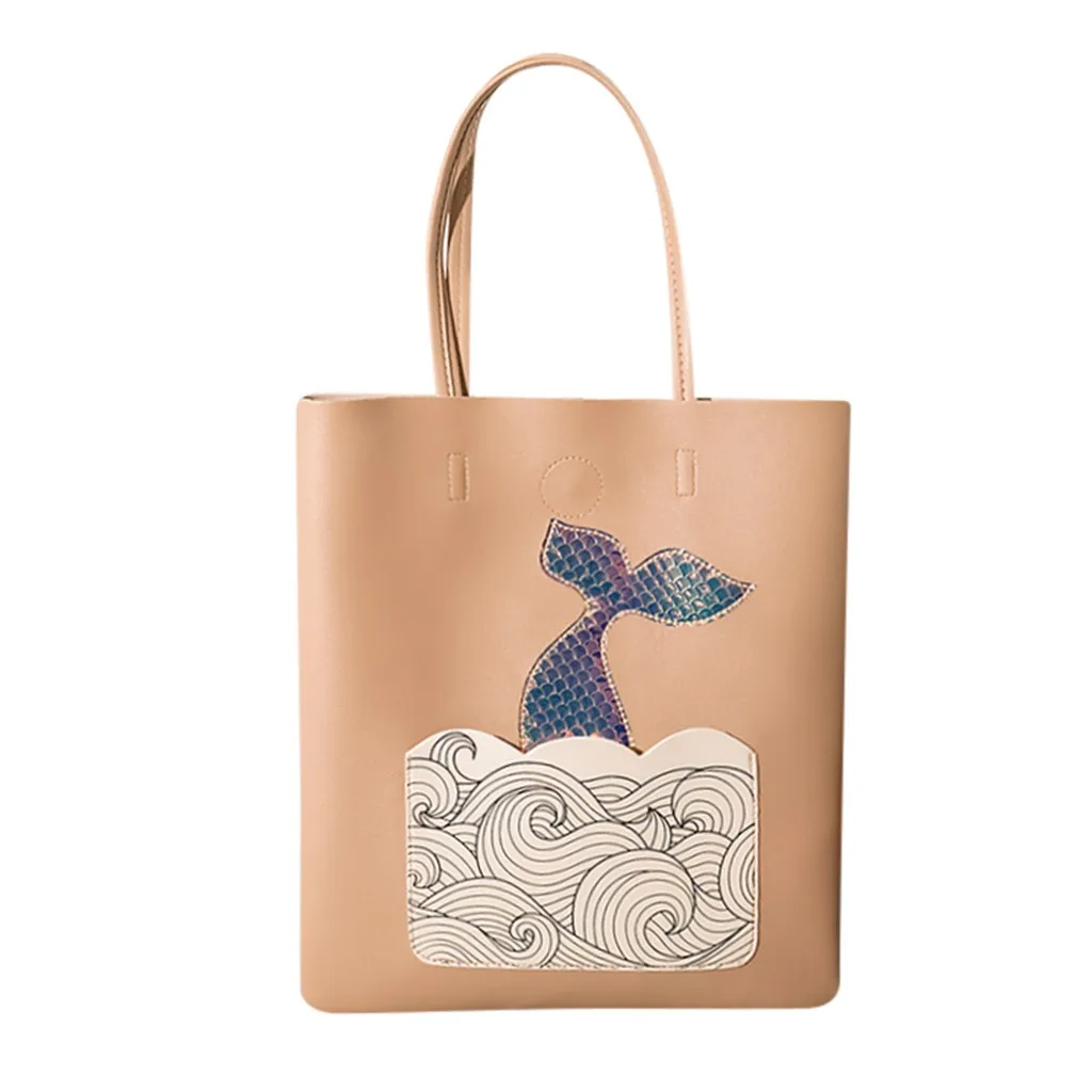 Женская сумка-тоут, простая сумка для покупок, модная сумка-мешок на ремне, сумка через плечо, сумка для мобильного телефона - Цвет: Khaki